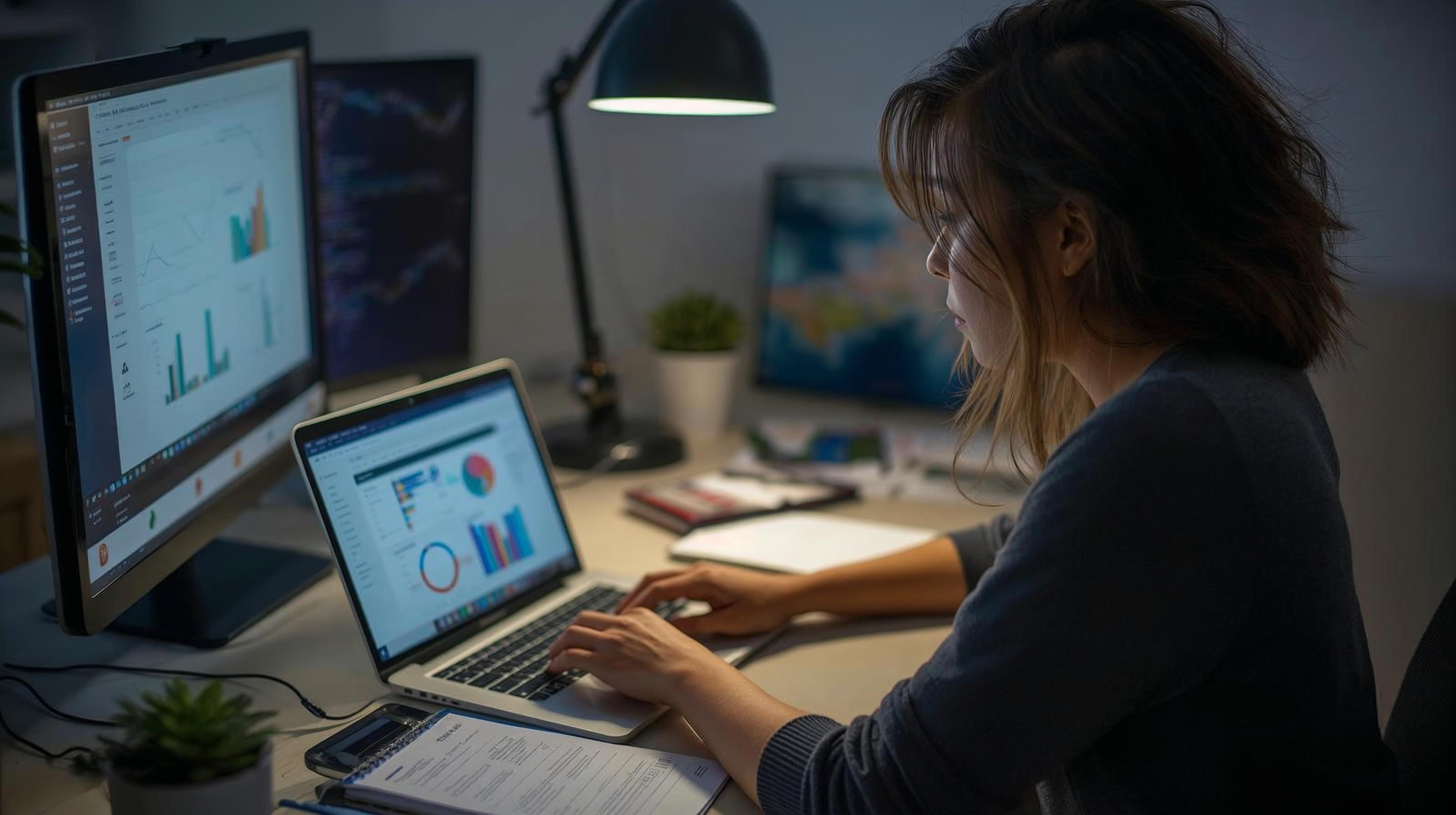 A professional based in Latin America works remotely as a nearshore contractor, fully focused on their tasks. They collaborate seamlessly with U.S. companies, bridging time zones and cultural understanding to deliver high-quality results.